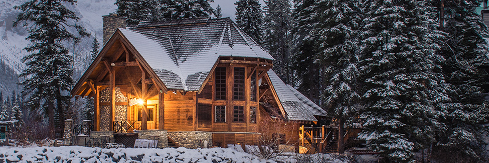 casa accogliente in inverno