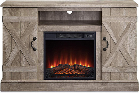 Belleze Entertainment Center Infrared Electric Fireplace