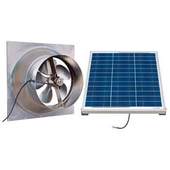 Natural Light Gable Mounted Solar Attic Fan